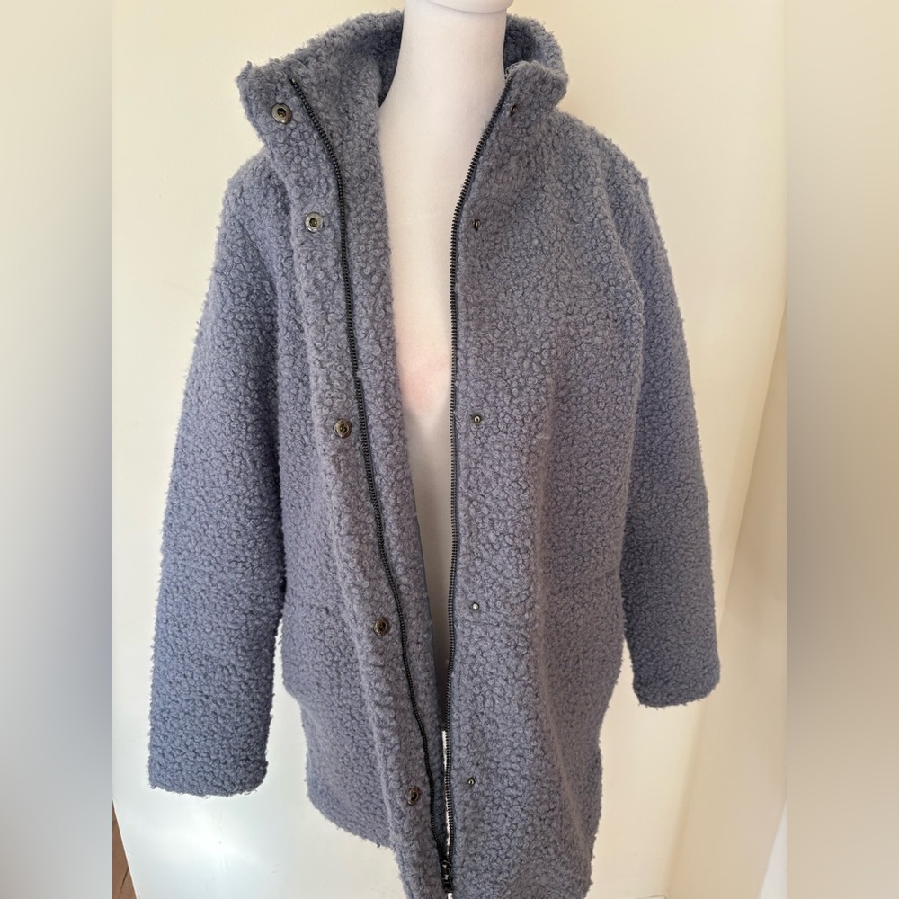Small Rafaella Blue Teddy Coat - Picture 9 of 15